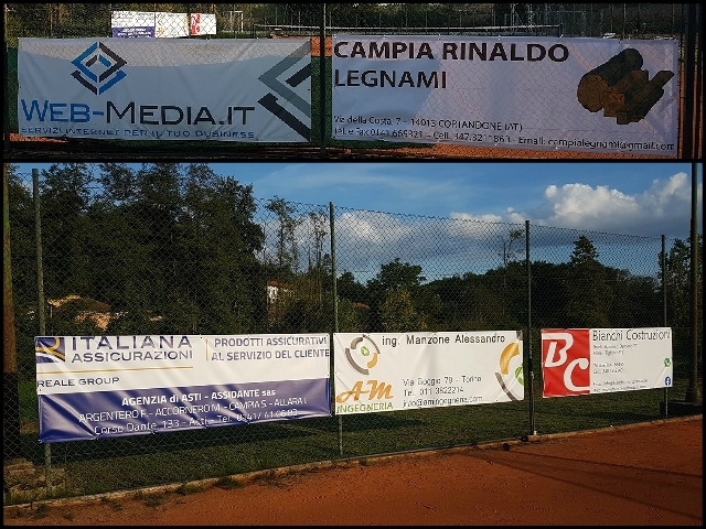 Campo da tennis di Cortandone, ecco i primi sponsor