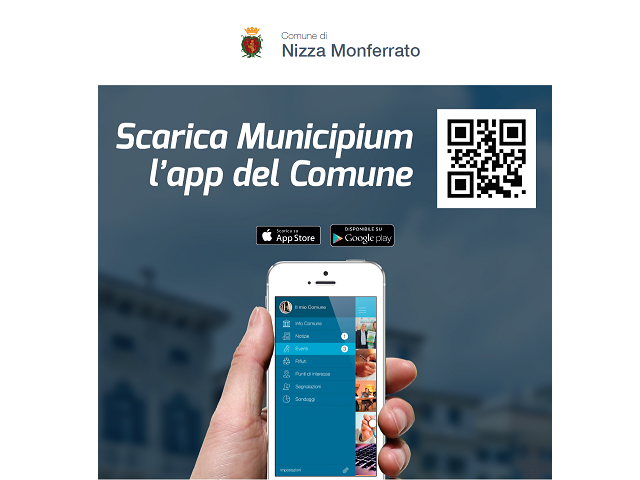 "Municipium è il mezzo ufficiale per comunicare con gli uffici di Nizza Monferrato"