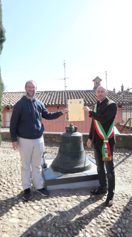 Ancient bell of the parish church of Castelnuovo Calcea