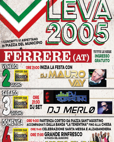 Ferrere | Festeggiamenti per la Leva 2005