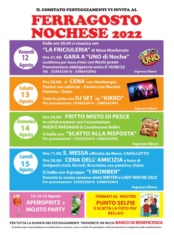 Vinchio | Ferragosto Nochese 2022