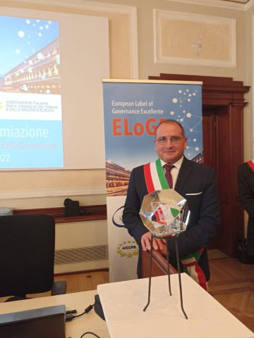 Al Palazzo della Regione Veneto la consegna al Comune di Castagnole Lanze del riconoscimento europeo del Marchio ELoGE per la buona Governance