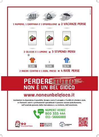 No al gioco d'azzardo patologico: parte da Villafranca d'Asti la campagna informativa regionale 