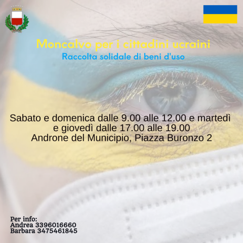 Moncalvo: campagna solidale per la popolazione ucraina