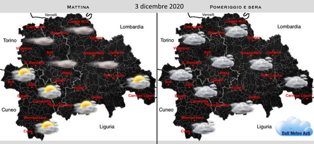 Giornata grigia con nebbie in attesa di nuove nevicate | Previsioni meteo 3 dicembre 2020