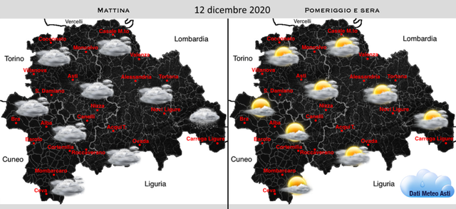 Ancora grigio al mattino con pioviggini, poi migliora | Previsioni meteo 12 dicembre 2020